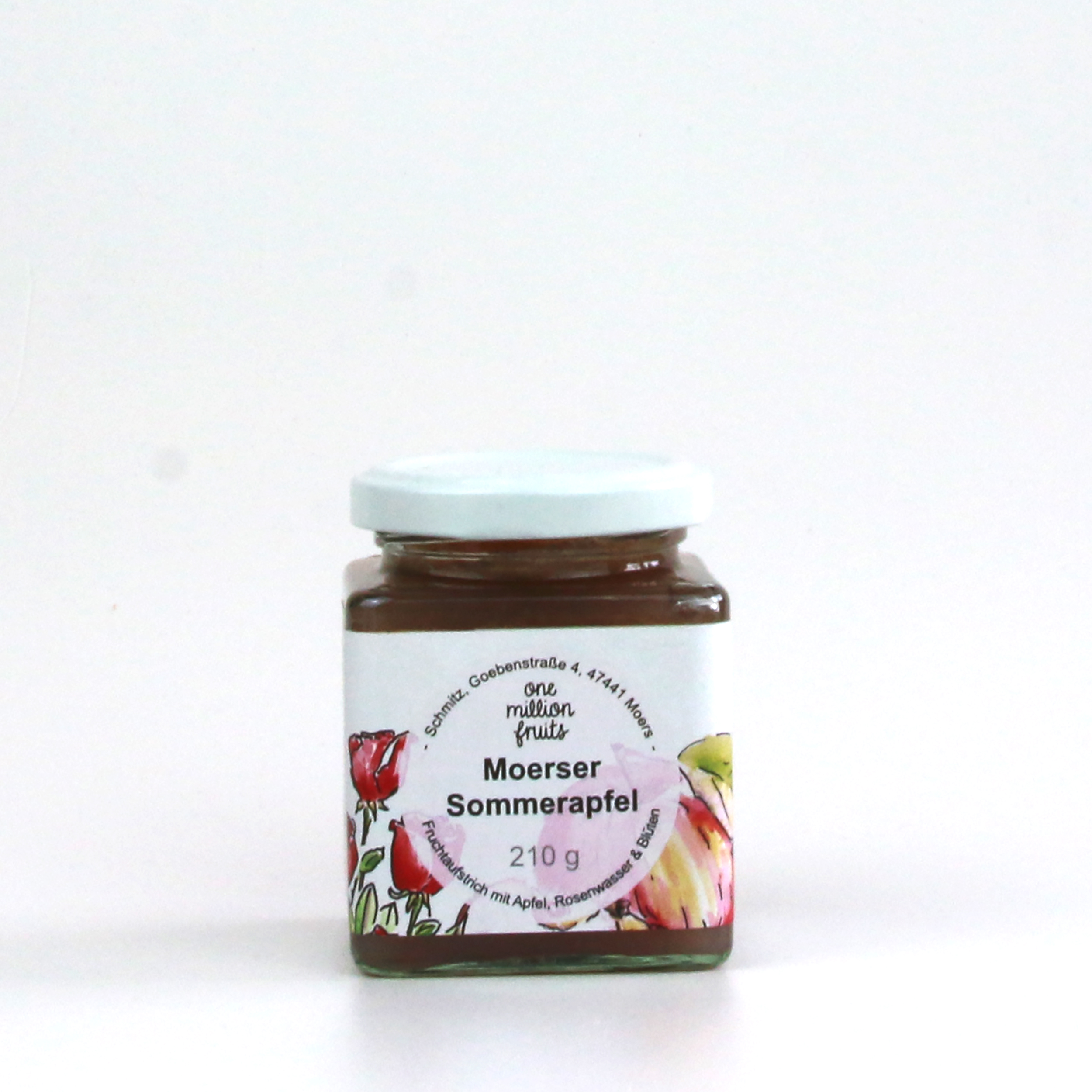 Moerser Sommerapfel mit Rosenwasser & Rosenblüten