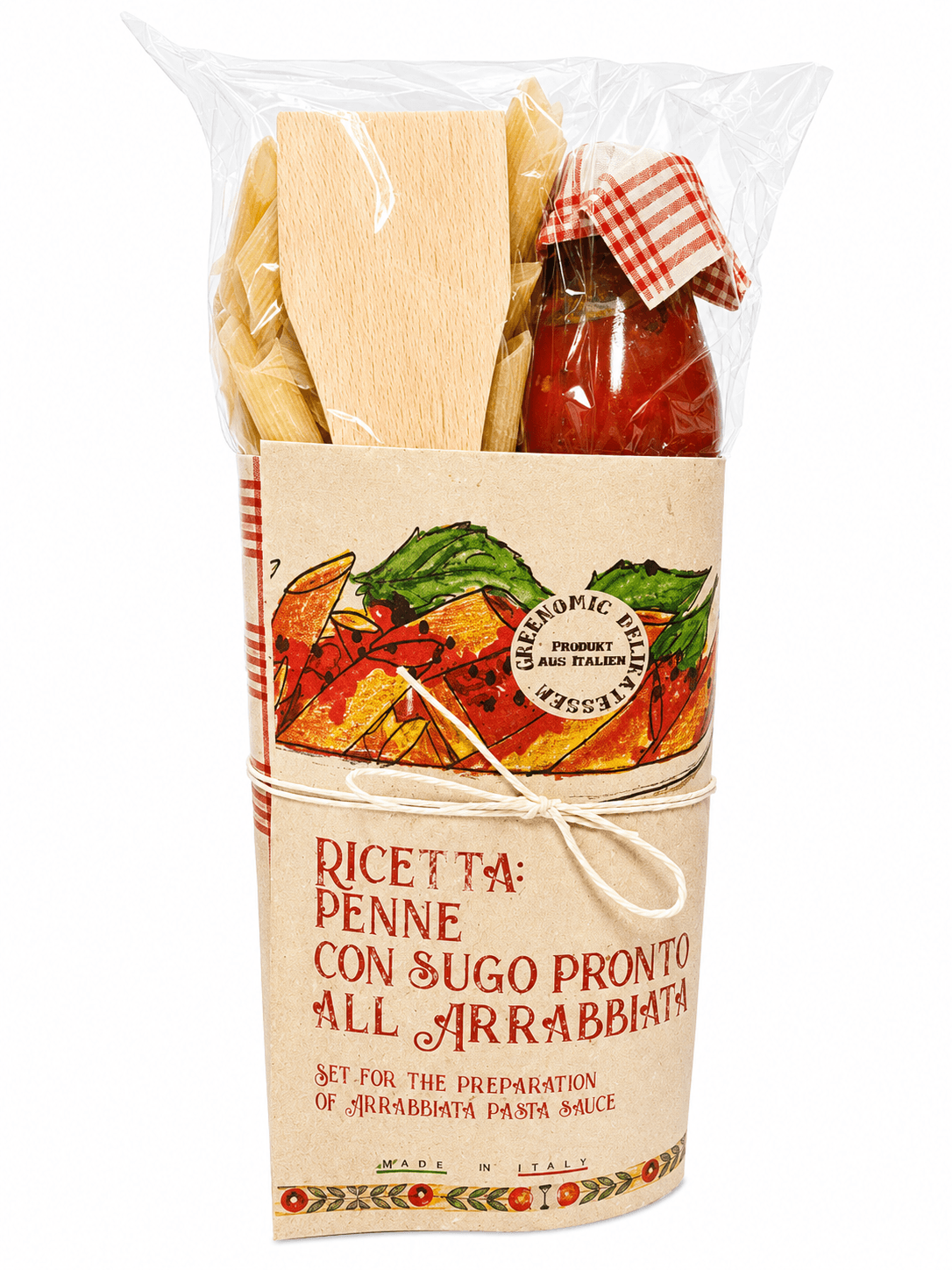 Pasta kit - Penne con sugo pronto all arrabiata - Röhrennudeln mit würziger Tomatensauce Pasta kit - Penne con sugo pronto all arrabiata - Röhrennudeln mit würziger Tomatensauce