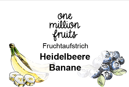 Bild_Heidelbeere-Banane Heidelbeere Banane Fruchtaufstrich