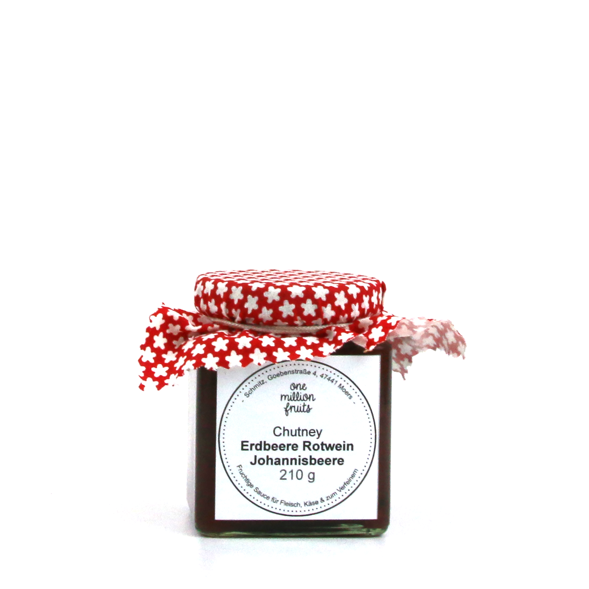 Erdbeere-Rotwein-Johannisbeere Erdbeere Johannisbeere Rotwein Chutney