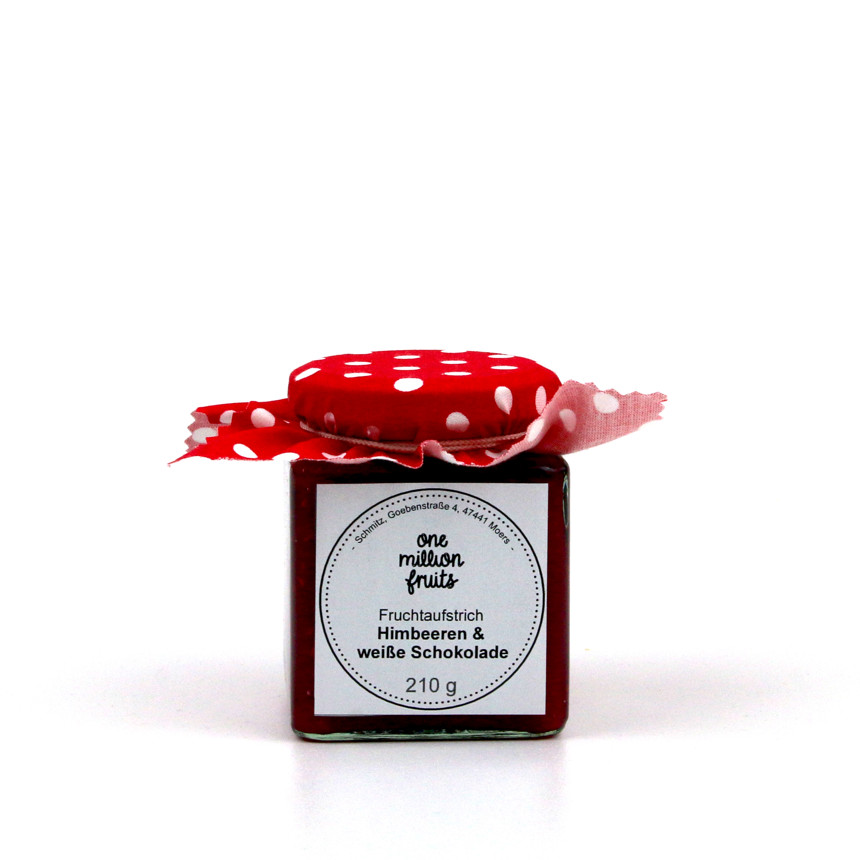 Himbeere weiße Schokolade Fruchtaufstrich