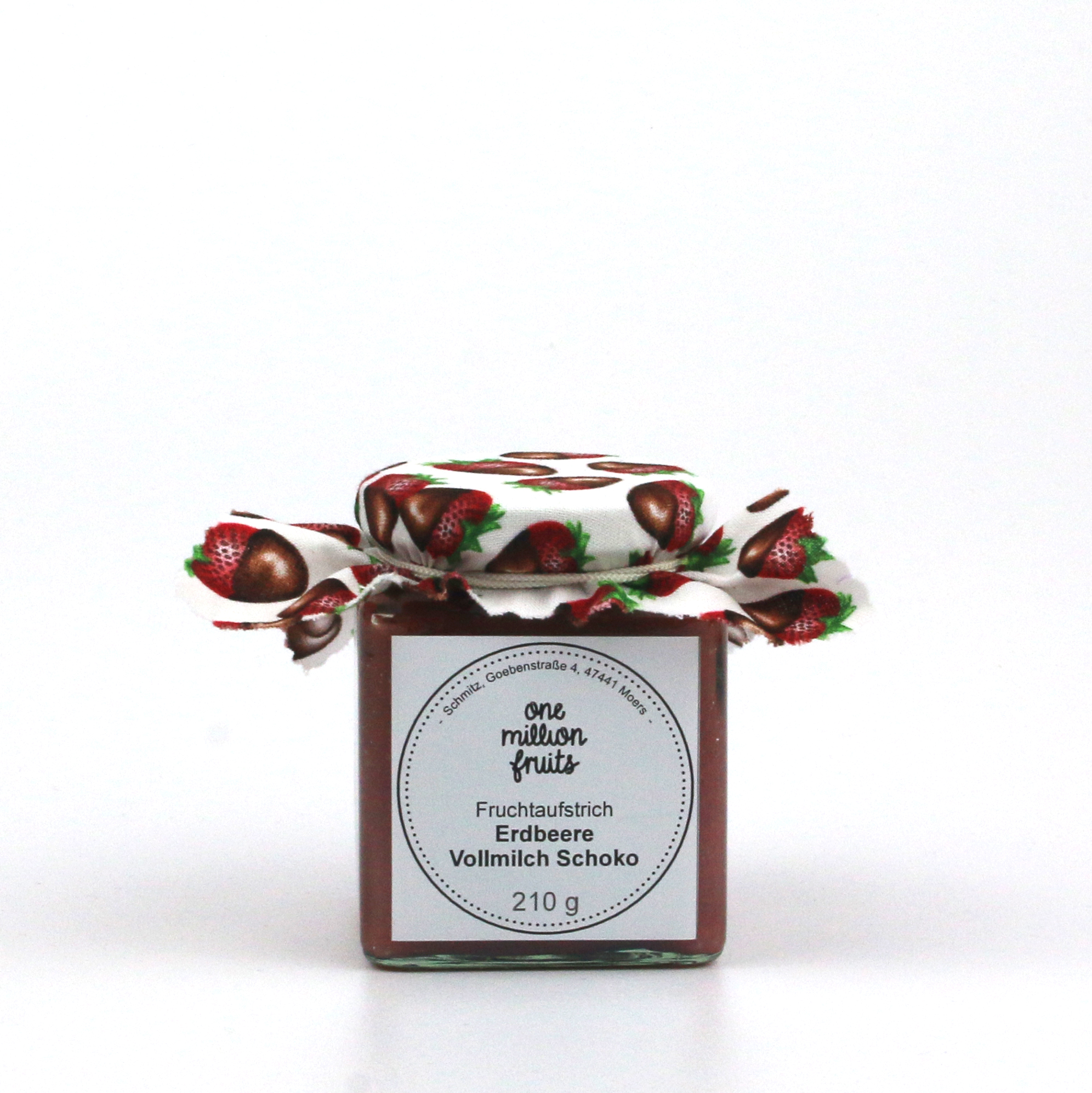 Erdbeere Fruchtaufstrich mit Vollmilch Schokolade