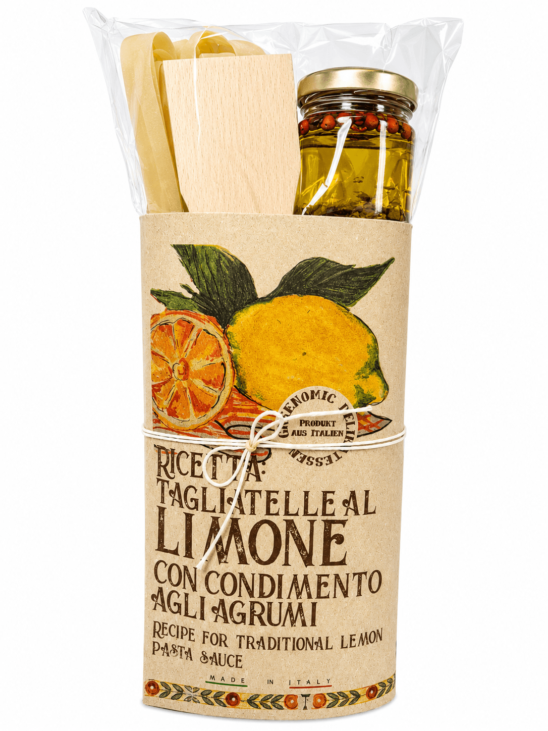 Pasta kit - Tagliatelle al limone con condimento agli agrumi - Zitronen Tagliatelle mit Zitrus Würzmischung