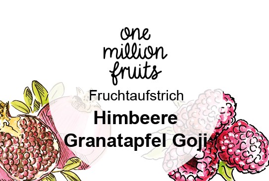 Himbeere Granatapfel Goji Fruchtaufstrich