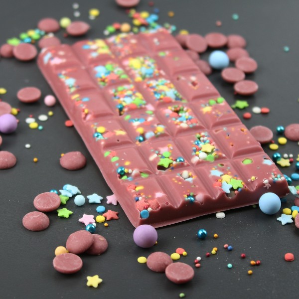 Ruby Schokolade mit Knusperkonfetti