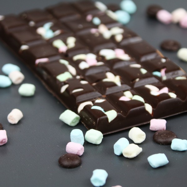 Zartbitterschokolade mit Mini Marshmallows